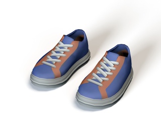 现代风格鞋子C4D模型