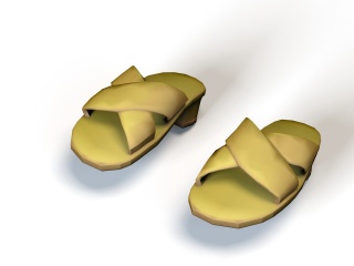 现代风格鞋子C4D模型