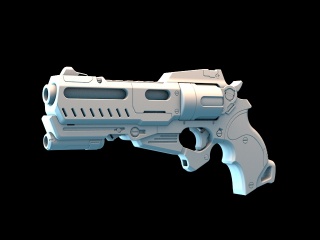 现代武器枪械C4D模型