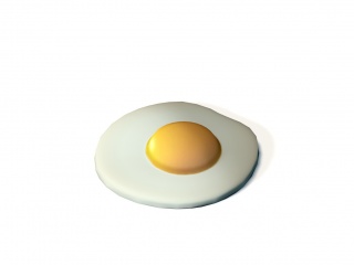 现代美食食物鸡蛋C4D模型