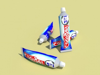 牙膏建模贴图C4D模型