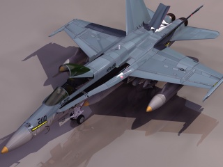 战斗机C4D模型