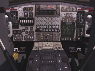 大型飞机仪表器C4D模型
