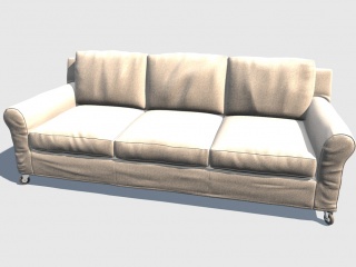 现代休闲沙发C4D模型