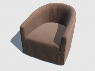 休闲椅单人沙发C4D模型