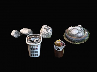 现代废墟垃圾场C4D模型