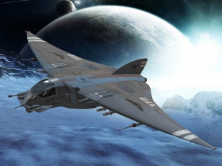 太空宇宙飞船C4D模型