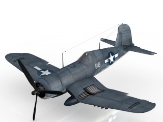 航空战斗机C4D模型