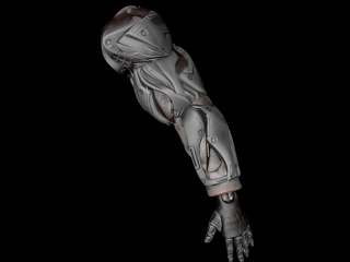 游戏机械手臂C4D模型