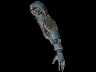 游戏机械手臂C4D模型