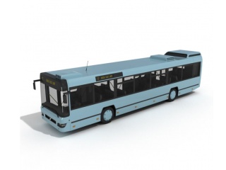现代交通工具公交车C4D模型