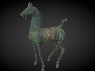 雕塑雕像马匹C4D模型