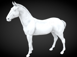雕塑马匹C4D模型