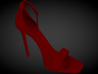 红色高跟鞋C4D模型