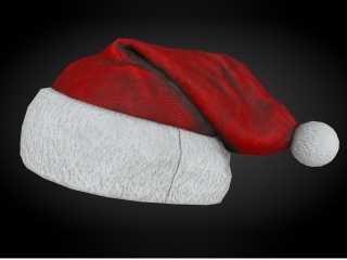圣诞帽C4D模型