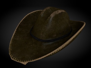 男士礼帽爵士帽C4D模型