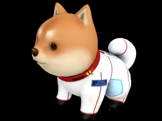 太空玩具狗C4D模型