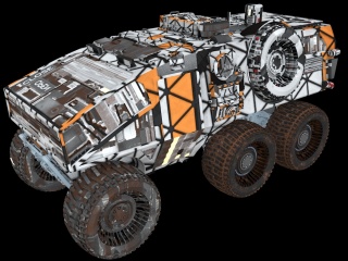 火星探测车C4D模型