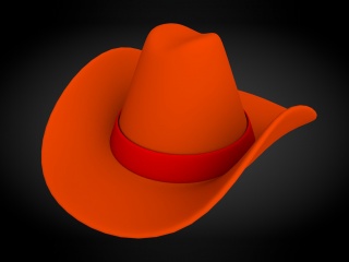 现代服装配饰红色帽子C4D模型