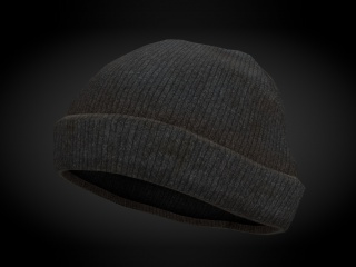现代服装配饰毛帽子C4D模型