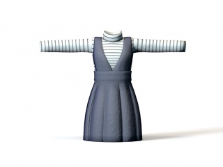 现代服装服饰衣服C4D模型