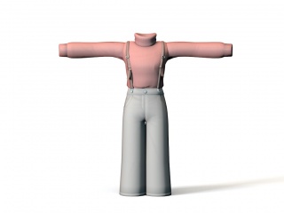 现代服装服饰礼服C4D模型