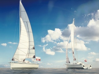 海战船轮船帆船C4D模型