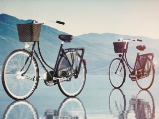 现代山地自行车C4D模型