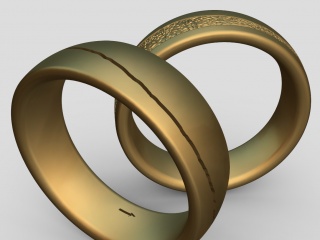 黄金戒指首饰C4D模型