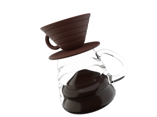 咖啡杯咖啡壶C4D模型