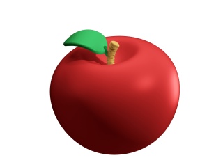 苹果appleC4D模型
