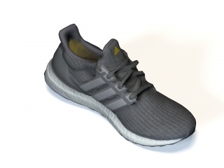 灰色休闲鞋C4D模型