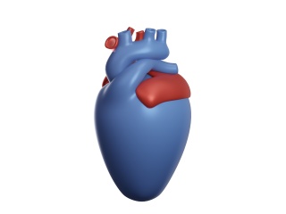 卡通医疗图标心脏C4D模型