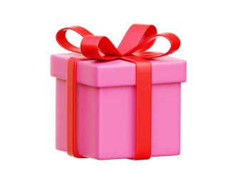 情人节插图插画礼物礼品盒C4D模型