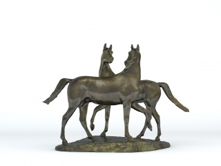 马雕塑C4D模型