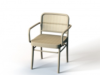 户外方椅C4D模型
