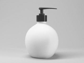 美容化妆品洗手液沐浴露（白模）C4D模型