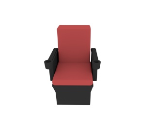 电影院椅子C4D模型