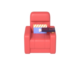 电影元素电影院VIP座椅C4D模型