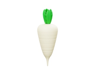 蔬菜白萝卜C4D模型