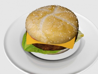 食物汉堡C4D模型