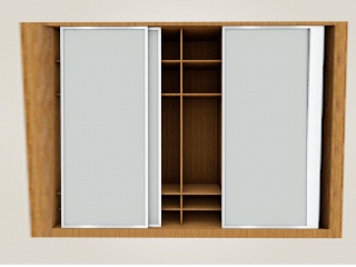 现代家具装饰柜衣柜C4D模型