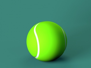 运动器材网球C4D模型