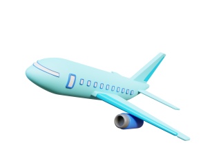 卡通玩具小飞机C4D模型