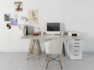 办公桌摆件家具C4D模型