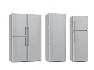 现代厨房电器双开门冰箱C4D模型