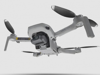 大疆mini无人机C4D模型