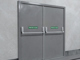 消防器材安全门防护门C4D模型