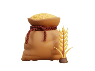 麦子粮食C4D模型