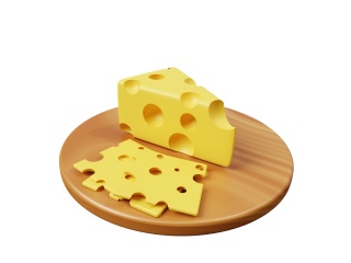 黄油奶酪C4D模型
